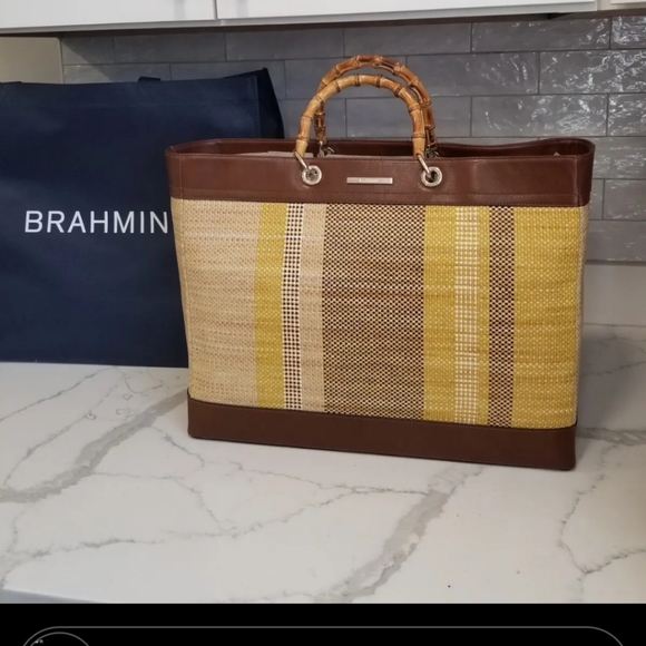NWT! Brahmin Multi Isla Mod Meredith II Tote - Picture 2 of 13